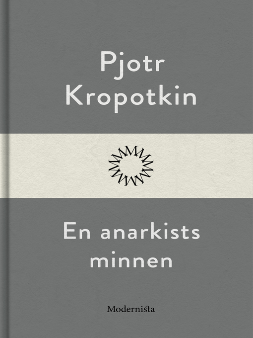 Titeldetaljer för En anarkists minnen av Pjotr Kropotkin - Tillgänglig